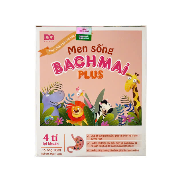 Men sống Bạch Mai bổ sung lợi khuẩn đường tiêu hóa và kẽm, tăng cường tiêu hóa