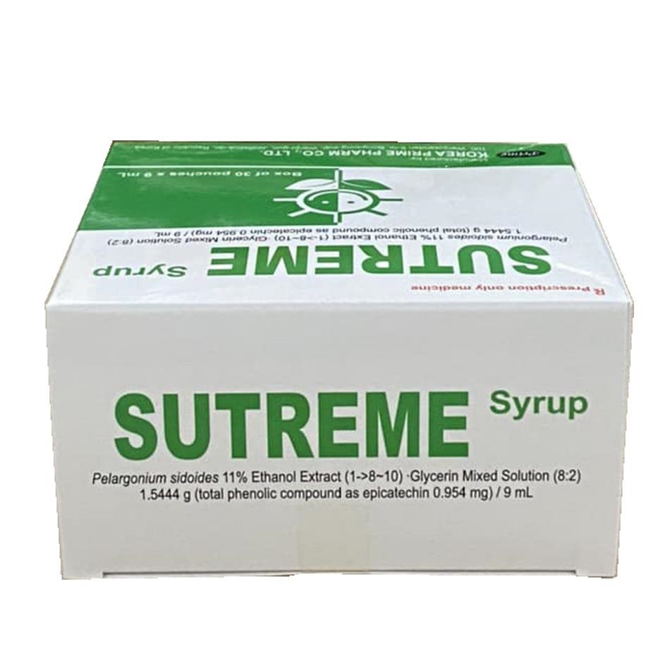 Thuốc Sutreme Syrup thảo dược điều trị các bệnh đường hô hấp. 