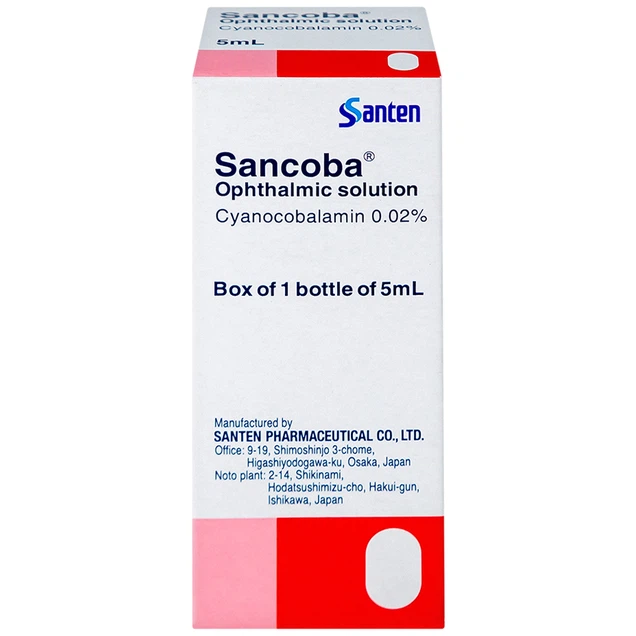 Thuốc nhỏ mắt Sancoba Santen cải thiện sự dao động về điều tiết trong chứng mỏi mắt (5ml)