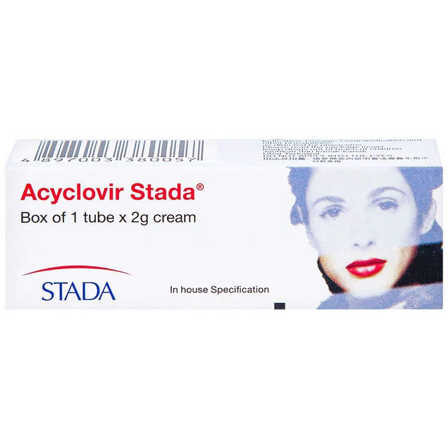 Kem bôi da Acyclovir Stada Cream điều trị nhiễm virus Herpes simplex