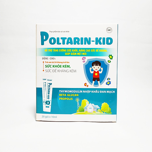 Siro Tăng Cường Miễn Dịch Poltarin Kid giúp Tăng Sức Đề Kháng, Giảm Mệt Mỏi, Không Lo Ốm Vặt
