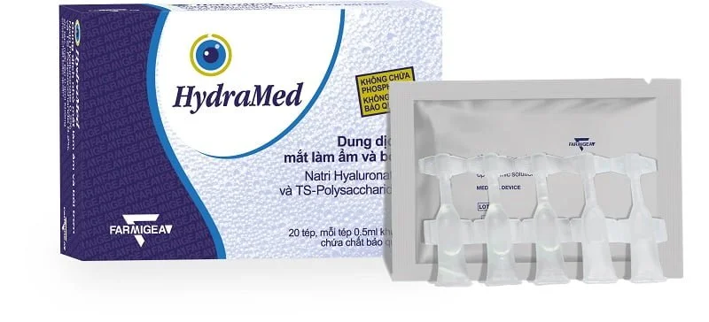 Dung dịch nhỏ mắt Hydramed - Không chất bảo quản [Hộp 20 tép]