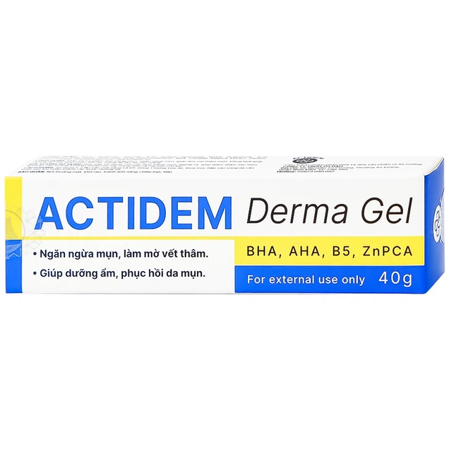 Gel Actidem Derma giúp ngăn ngừa mụn, làm mờ vết thâm (40g)