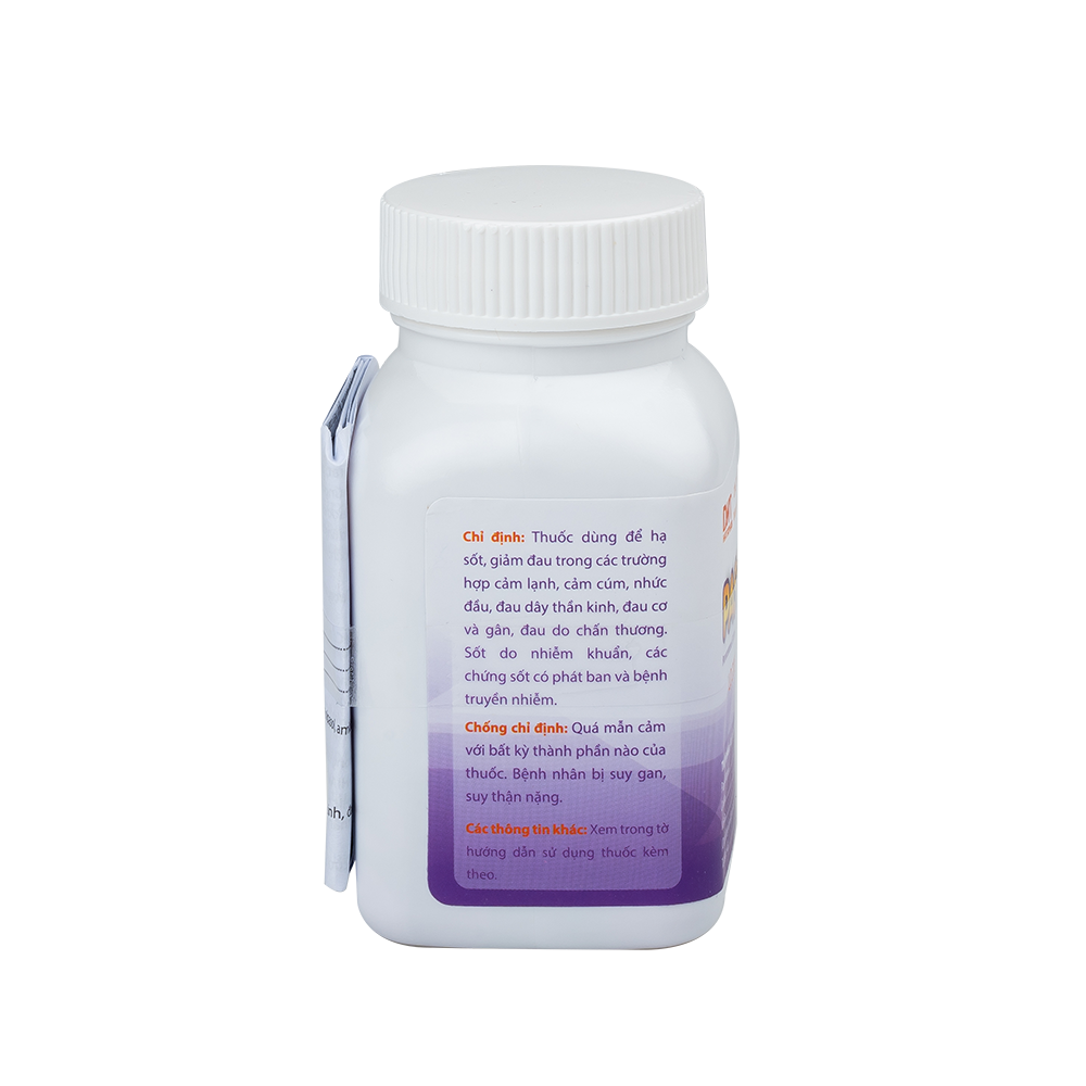 Viên nén Pasepan Hà tây hạ sốt, giảm đau, điều trị cảm lạnh, cảm cúm, nhức đầu lọ 200 viên