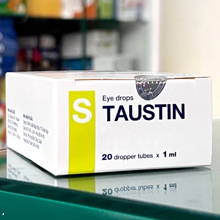 Dung dịch nhãn khoa Taustin Taurine 4% Solopharm điều trị loạn dưỡng giác mạc, viêm giác mạc