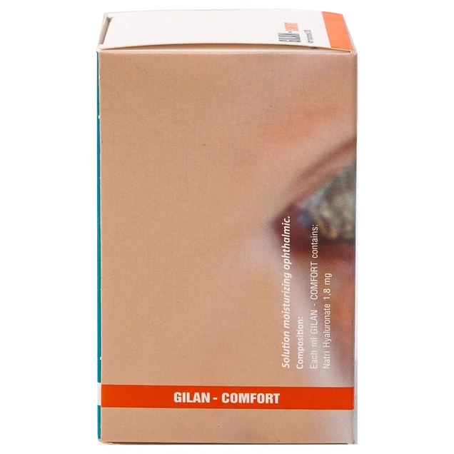 Dung dịch nhỏ mắt Gilan Comfort Solopharm 0.4ml điều trị khô mắt, hội chứng Stevens Johnson