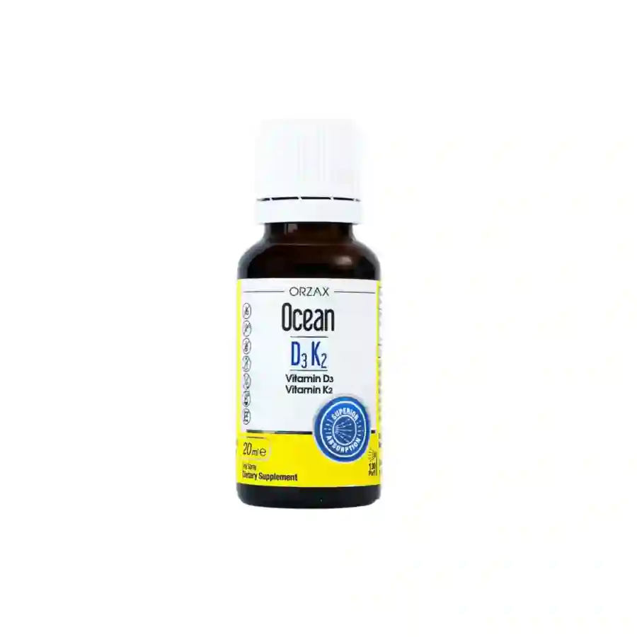 Viên uống Ocean D3K2 Orzax 20ml bổ sung Vitamin D3 và Vitamin K