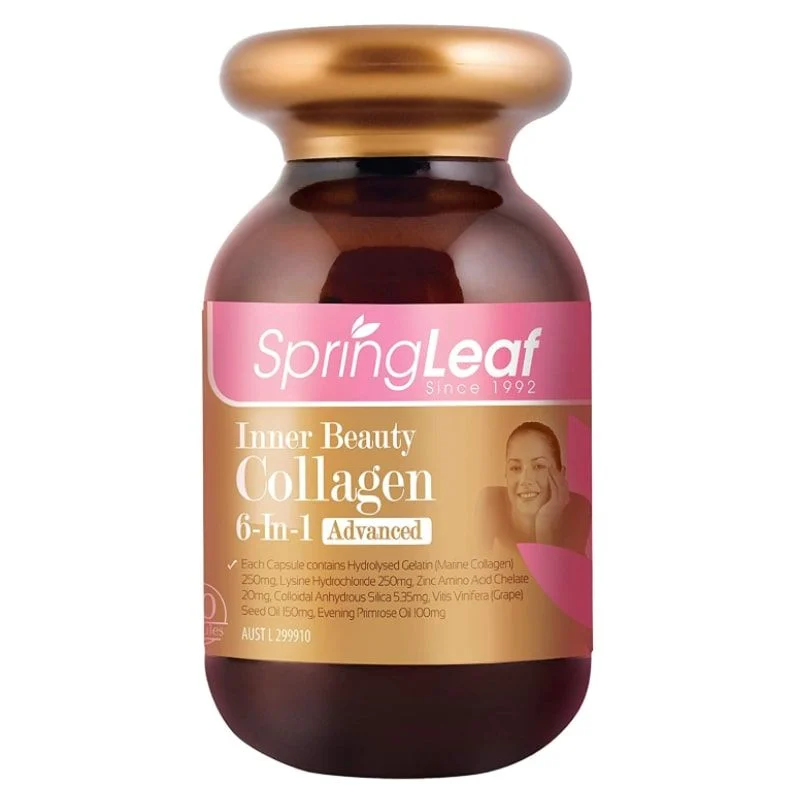 Viên uống Collagen 6 in 1 Spring Leaf Inner Beauty Plus 