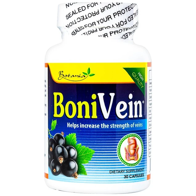 Viên uống BoniVein Botania hỗ trợ tăng sức bền của tĩnh mạch