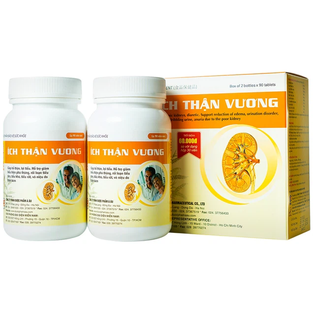 Viên uống Ích Thận Vương Á Âu giúp bổ thận, lợi tiểu