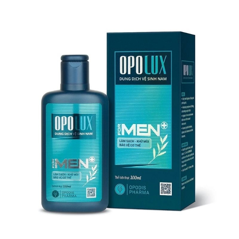 Dung dịch vệ sinh nam OPOLUX for men – Làm sạch, khử mùi, bảo vệ cơ thể