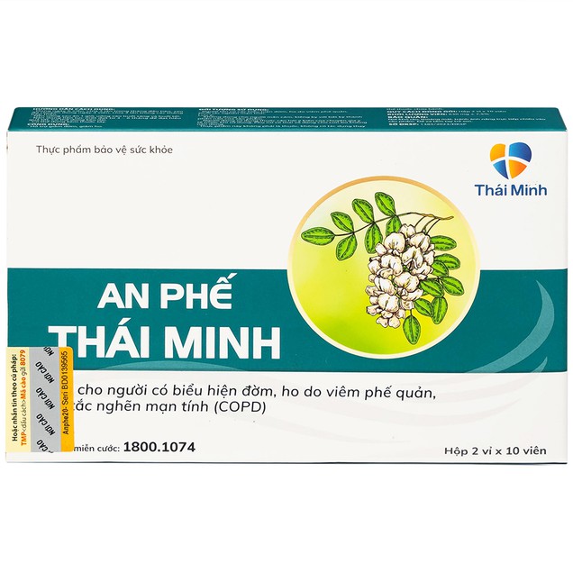 Viên uống An Phế Thái Minh hỗ trợ giảm đờm, giảm ho (2 vỉ x 10 viên)