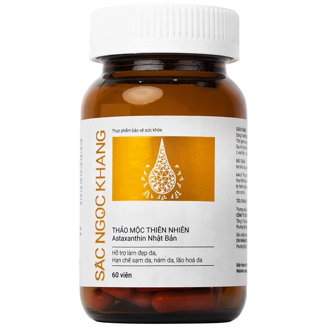 Viên nén Sắc Ngọc Khang Hoa Thiên Phú hỗ trợ điều trị nấm da, sạm da, ngăn ngừa lão hóa (60 viên)