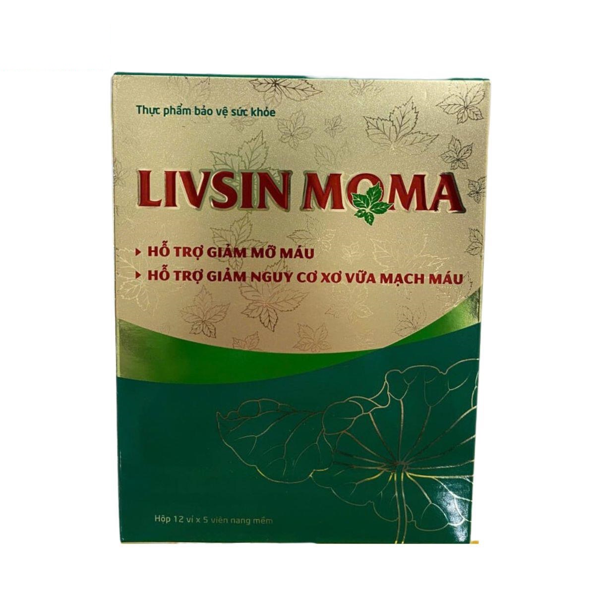 Viên uống Livsin Moma hỗ trợ giảm mỡ máu và ngăn ngừa xơ vữa động mạch
