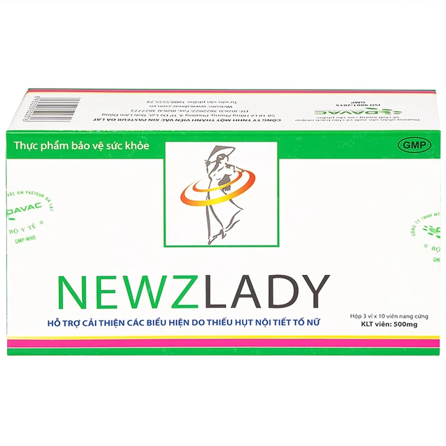 Viên uống Newzlady Davac hỗ trợ tăng cường nội tiết tố nữ (3 vỉ x 10 viên)