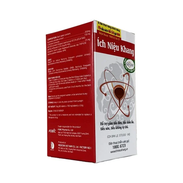 Ích Niệu Khang hỗ trợ giảm tiểu đêm