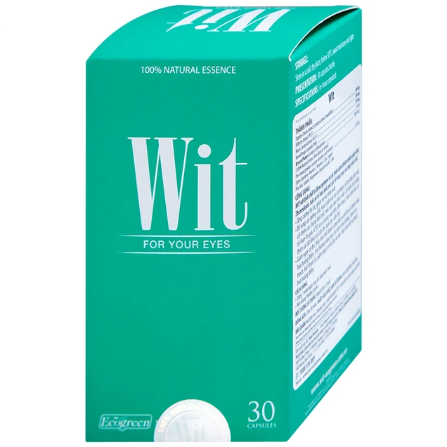 Viên nang WIT For Your Eyes Ecogreen tăng cường thị lực, giảm mờ và nhòe mắt