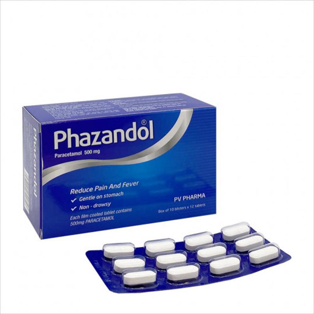 Thuốc Phazandol xanh Phúc Vinh hỗ trợ giảm đau và hạ sốt