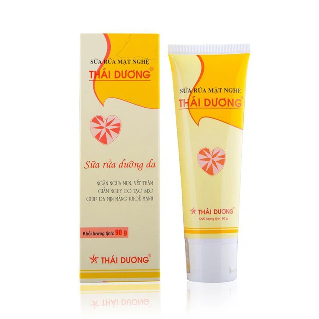 Sữa rửa mặt nghệ Thái Dương loại bỏ lớp trang điểm, chất nhờn, bụi bẩn trên da (90g)