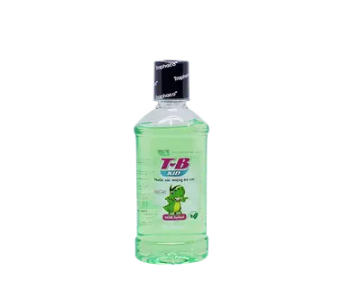 Nước súc miệng trẻ em T-B KID hỗ trợ điều trị sâu răng, viêm lợi, hôi miệng (chai 250ml)