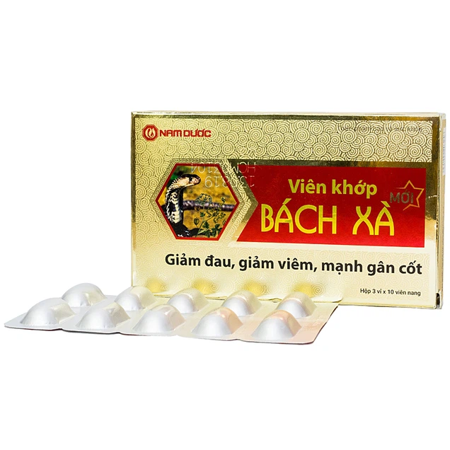 Viên khớp Bách Xà giảm đau, giảm viêm, mạnh gân cốt (3 vỉ x 10 viên)
