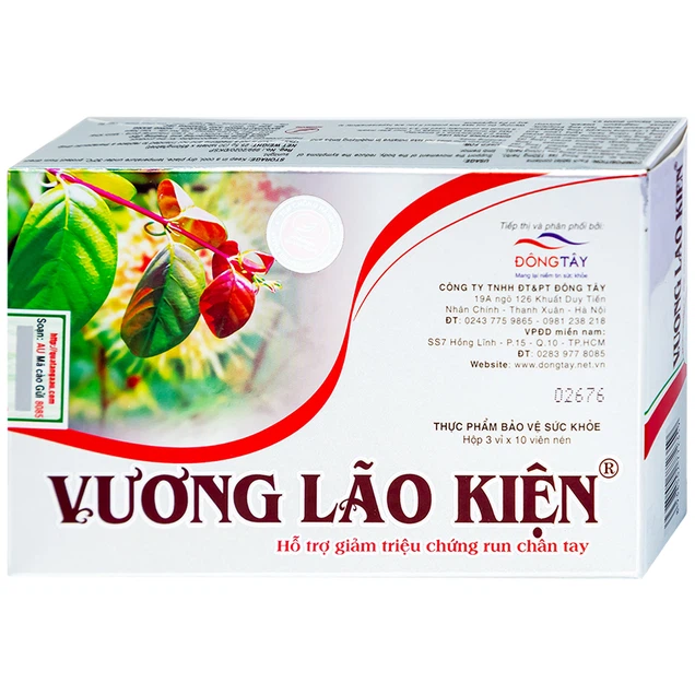 Viên uống Vương Lão Kiện Đông Tây hỗ trợ giảm triệu chứng run chân tay