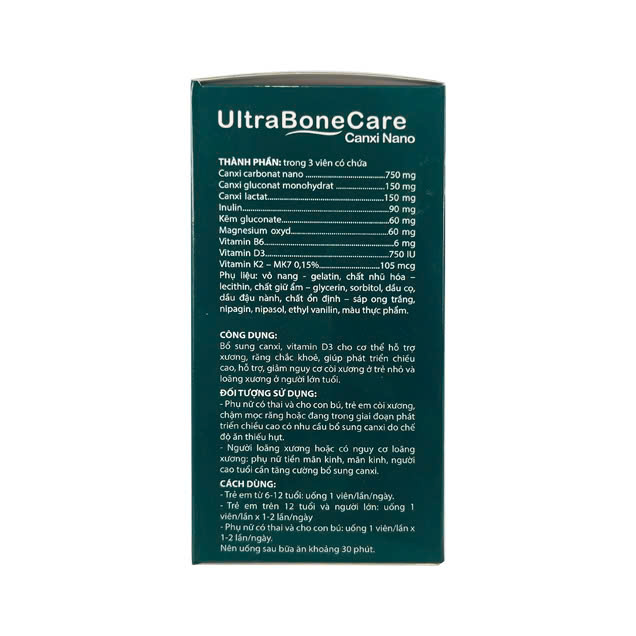 Viên Uống Bổ Sung Canxi Nano Ultra Bone Care