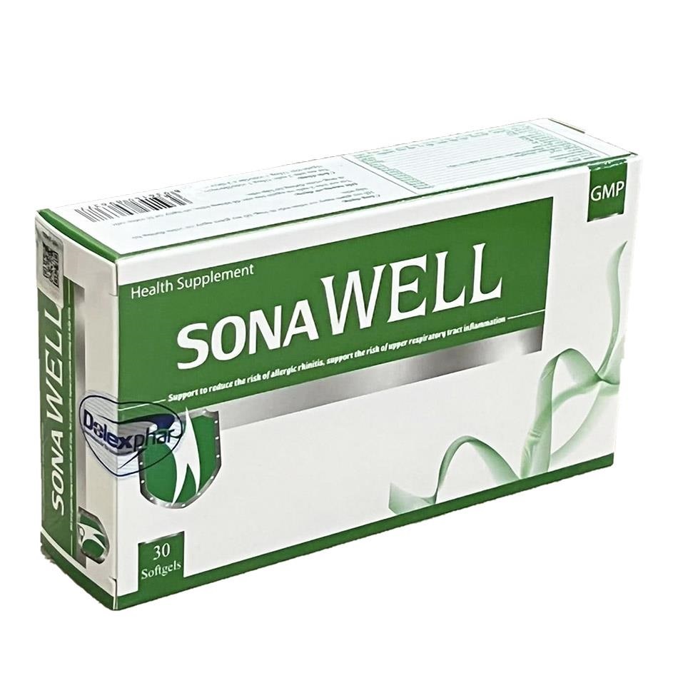 SonaWell hỗ trợ giảm nguy cơ viêm đường hô hấp trên, hỗ trợ giảm nguy cơ viêm mũi dị ứng