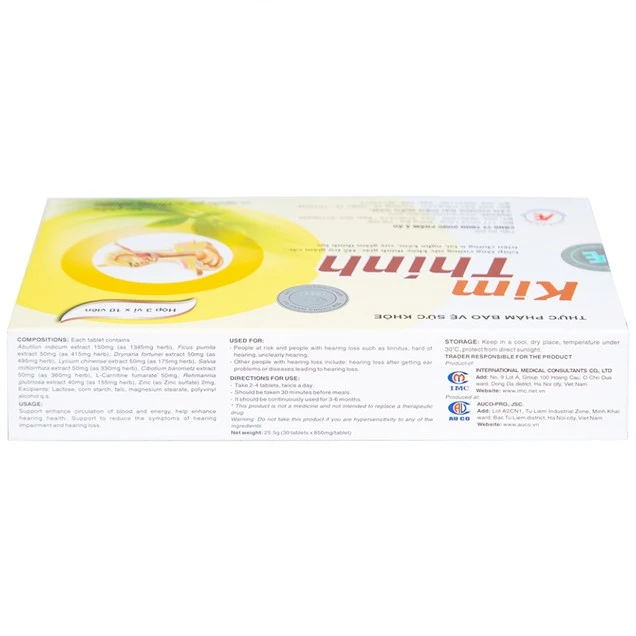 Viên uống Kim Thính Á Âu hỗ trợ tăng cường sức khỏe thính giác 