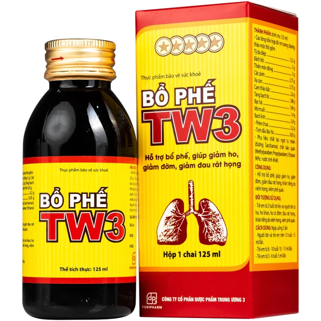 Siro Bổ Phế giảm ho rát họng TW3 ( 150ml )