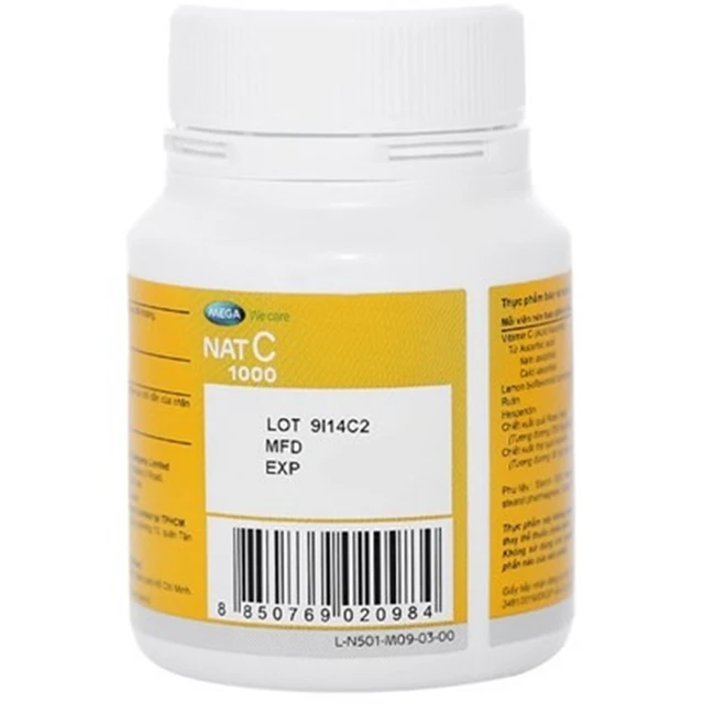 Viên tăng cường sức đề kháng Mega We Care Nat C (30 viên)