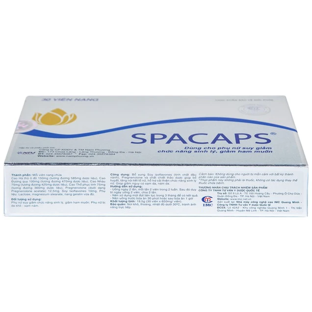 Viên uống Spacaps IMC giúp bổ huyết, tăng nội tiết tố nữ 