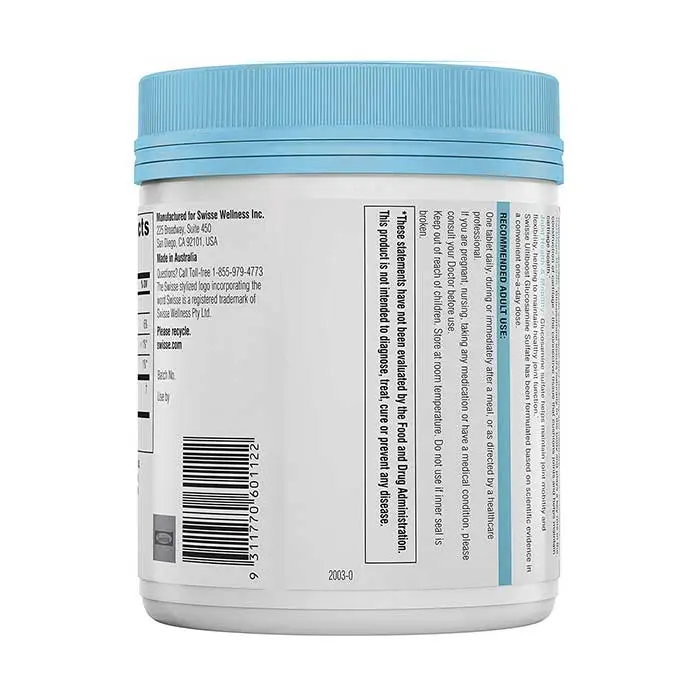Viên uống bổ sung sức khỏe sụn khớp Swisse Glucosamine Sulfate 1500mg 210 viên