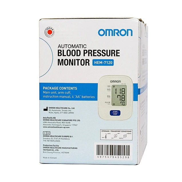Máy đo huyết áp bắp tay tự động Omron HEM-7120