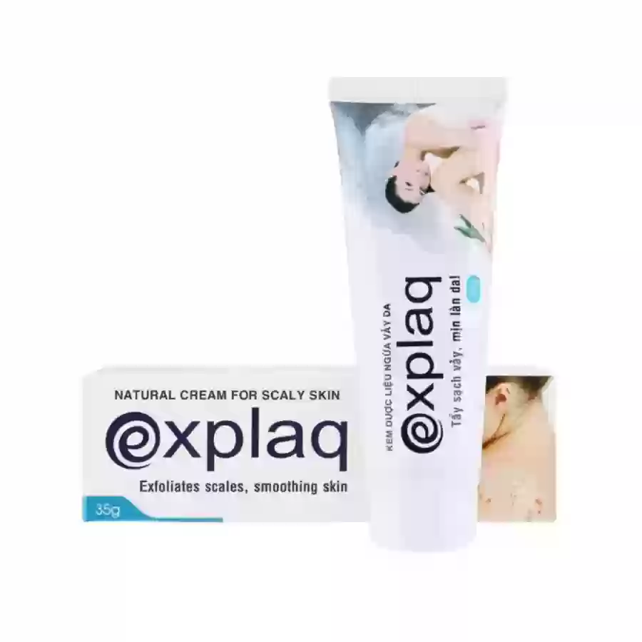 Kem dược liệu Explaq hỗ trợ tẩy sạch vảy, mịn làn da (35g)