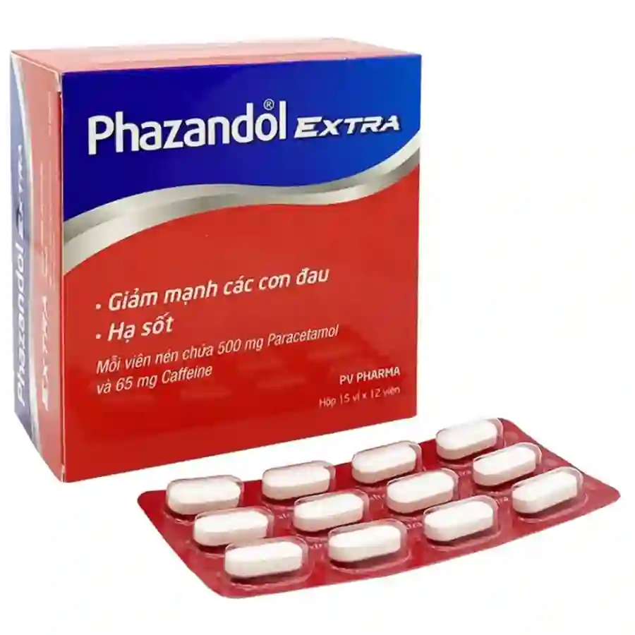 Thuốc Phazandol Extra Phúc Vinh hỗ trợ giảm đau và hạ sốt