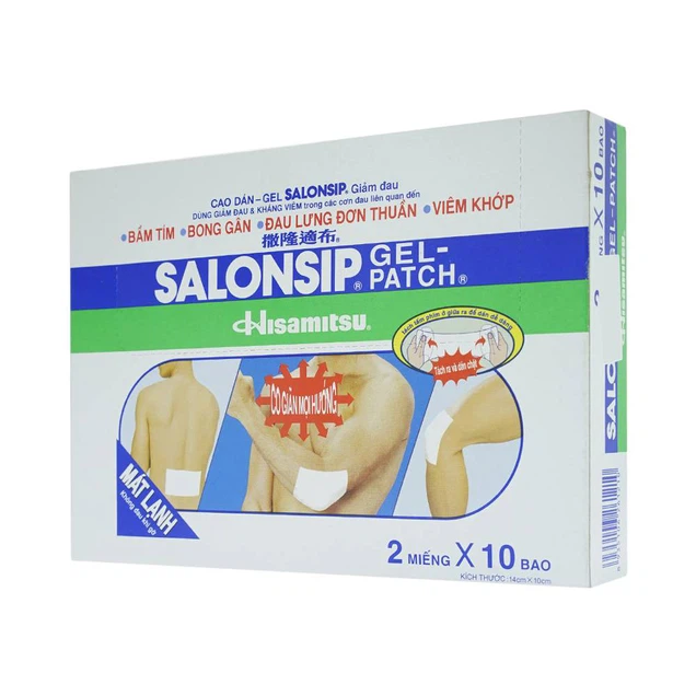 Cao dán - gel Patch Salonsip  giảm đau, kháng viêm do bầm tím, bong gân