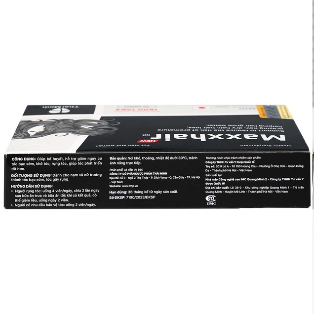 Viên uống Maxxhair New Thái Minh hỗ trợ tóc mọc chắc khỏe và giảm nguy cơ rụng tóc