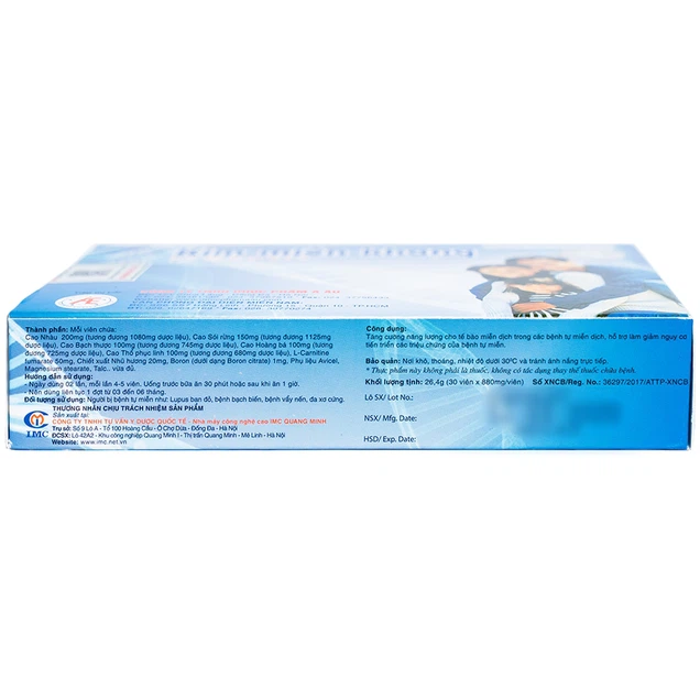 Viên uống Kim Miễn Khang tăng cường năng lượng cho tế bào miễn dịch