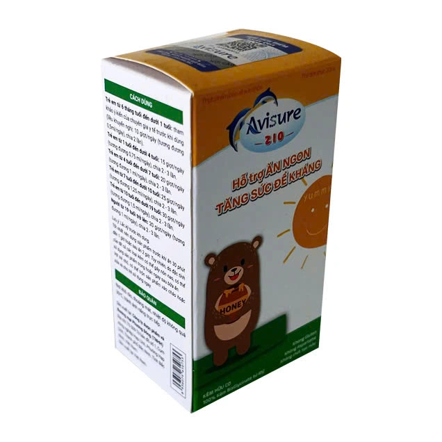Avisure Zio bổ sung kẽm hỗ trợ ăn ngon, tăng đề kháng