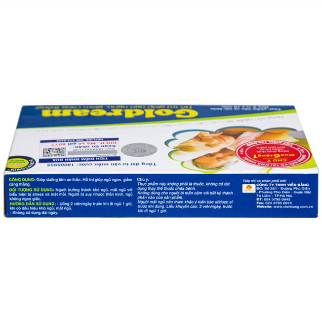 Viên uống Goldream IMC hỗ trợ ngủ ngon, giảm căng thẳng (20 viên)