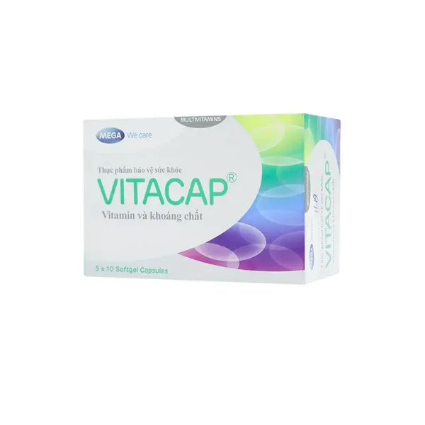 Viên uống Vitacap Mega We Care bổ sung Vitamin và khoáng chất cho cơ thể (5 vỉ x 10 viên)