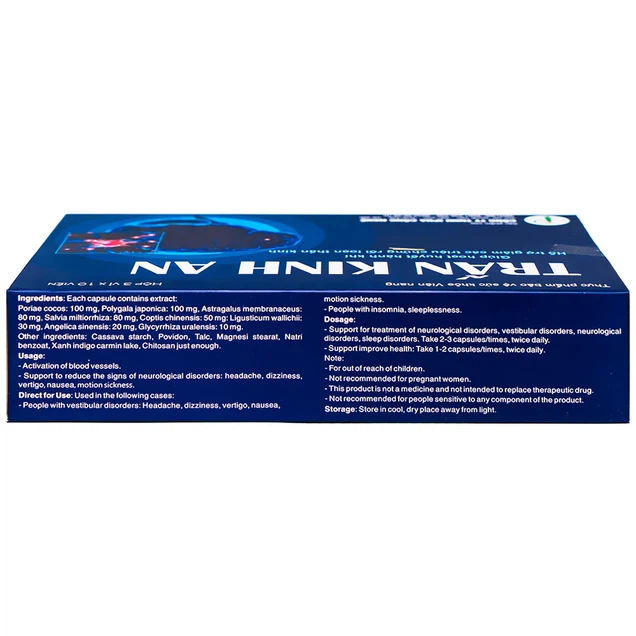 Viên uống Trấn Kinh An IPHA giúp hoạt huyết hành khí, giảm các triệu chứng rối loạn thần kinh