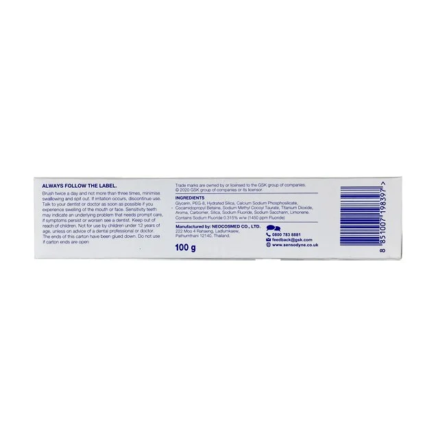 Kem đánh răng Sensodyne Repair & Protect giảm ê buốt răng tube 100g