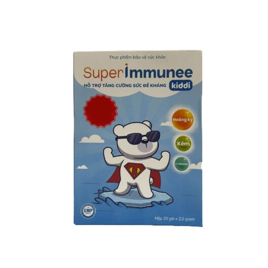 Cốm Super Immunee Kiddi tăng cường sức đề kháng