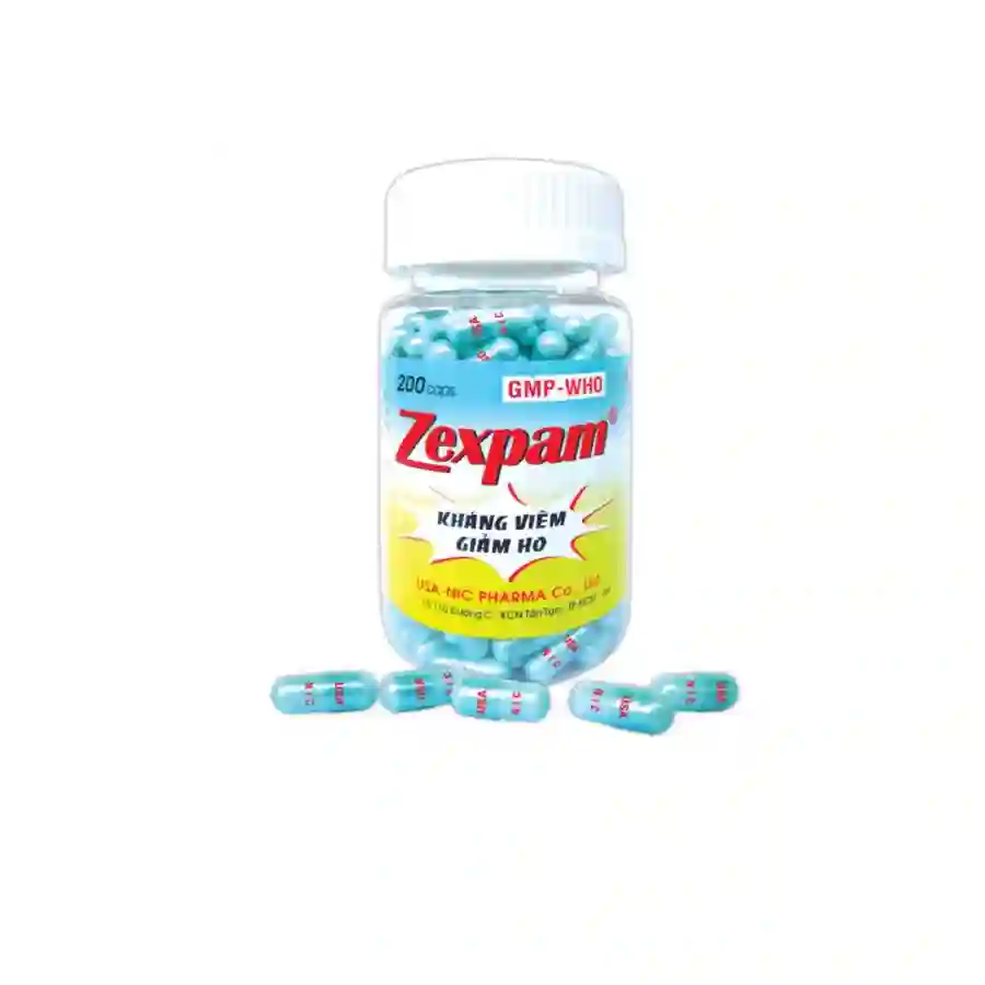 Thuốc Zexpam điều trị các triệu chứng ho, đặc biệt là ho khan và ho có đờm