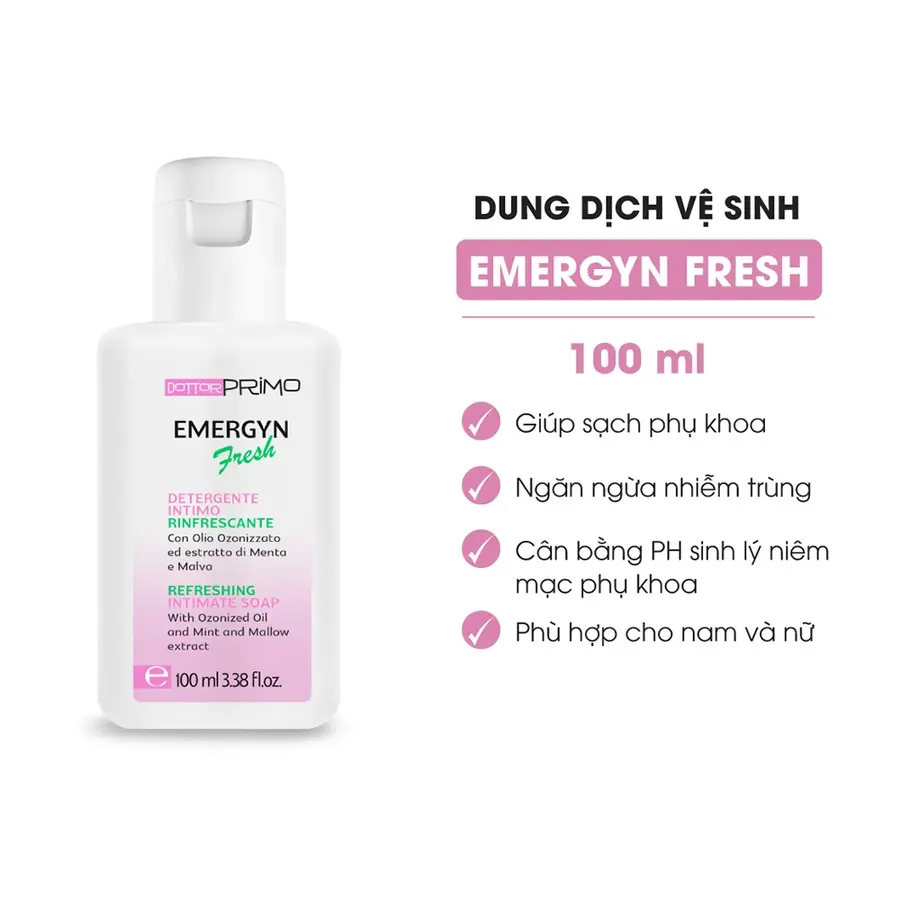 Dung dịch vệ sinh DottorPrimo Emergyn Fresh dùng hằng ngày