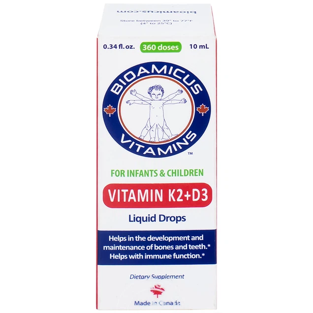 Dung dịch Biomicus For Infants And Children Vitamin K2 And D3