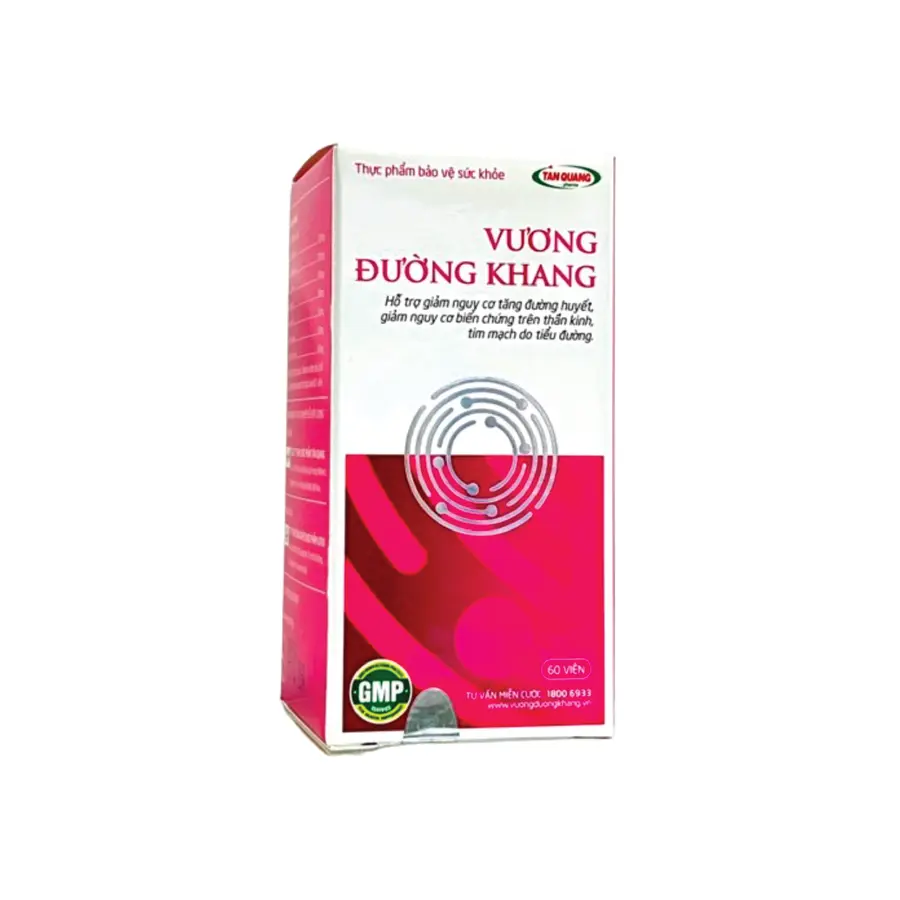 Vương Đường Khang, hỗ trợ làm giảm đường huyết, giảm biến chứng tiểu đường