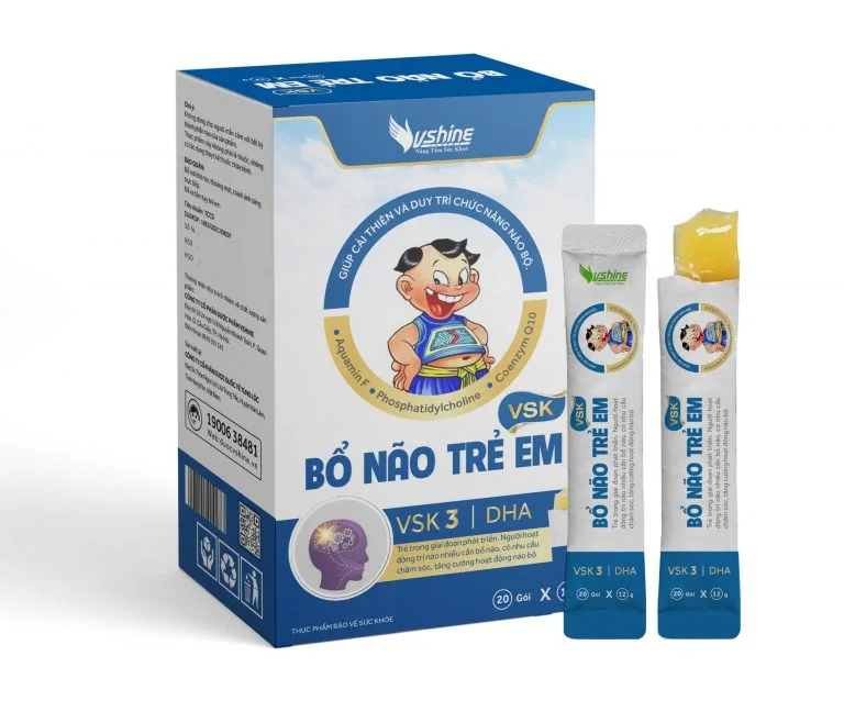 Thạch Bổ Não Trẻ Em VSK giúp tăng cường chức năng não bộ